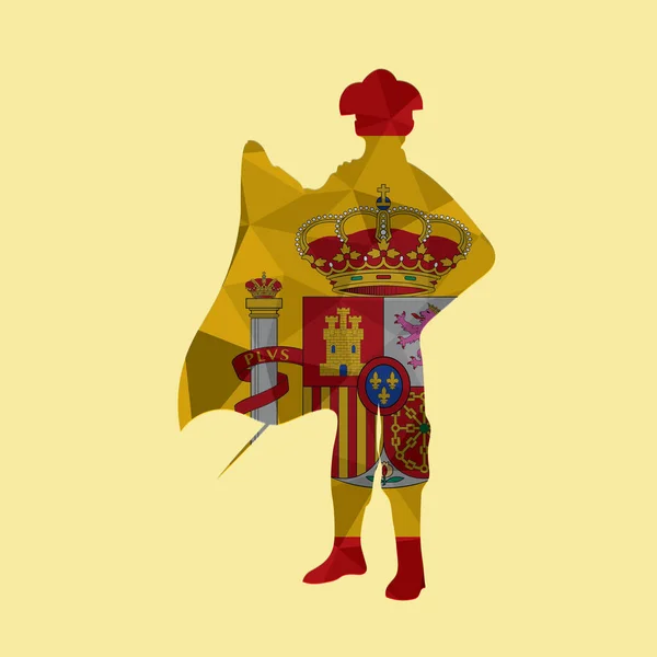 Ilustración Vectorial Hombre Traje Tradicional — Vector de stock