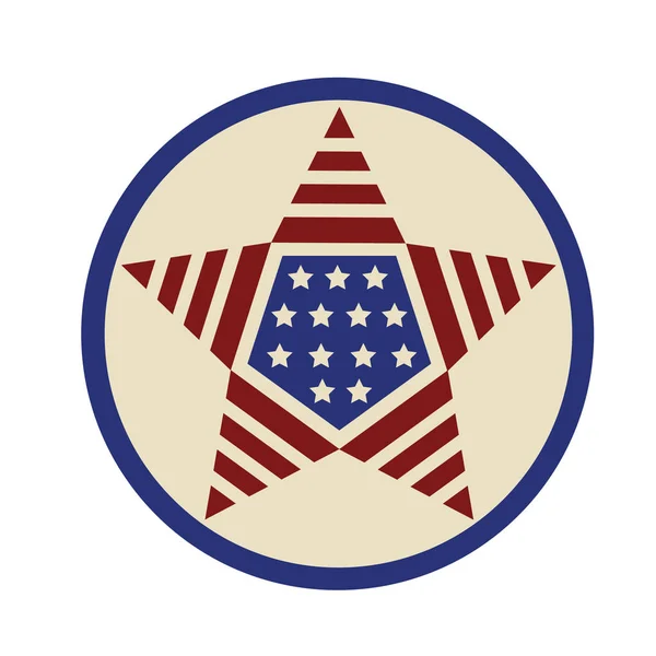 Αμερικανική Σημαία Αστέρια Και Ρίγες — Διανυσματικό Αρχείο
