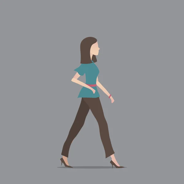 Ilustración Vectores Estilizados Mujer Moda — Vector de stock