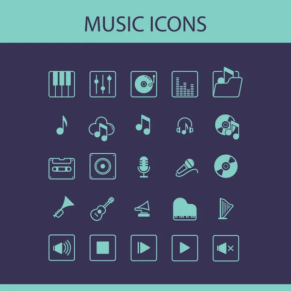 Vector Set Flat Design Modern Icons — Stock Vector