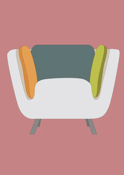 Chair Stilisert Vektorillustrasjon – stockvektor