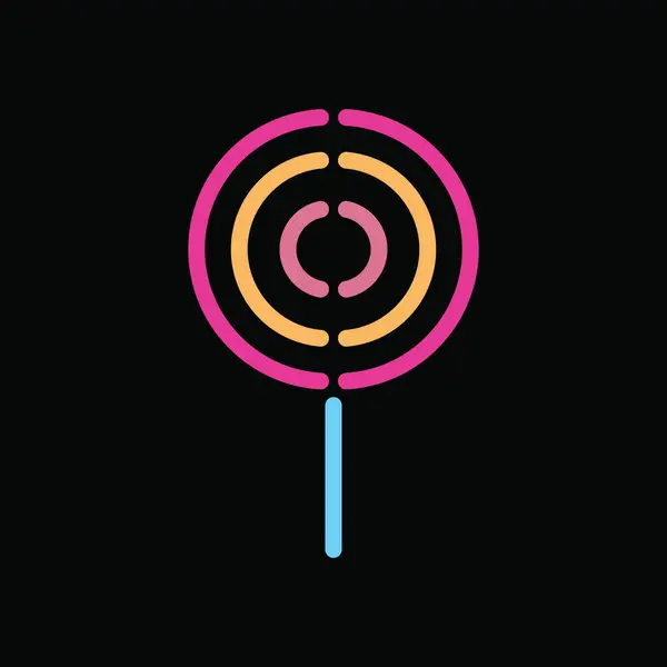 Lollipop Ilustración Vector Estilizado — Vector de stock