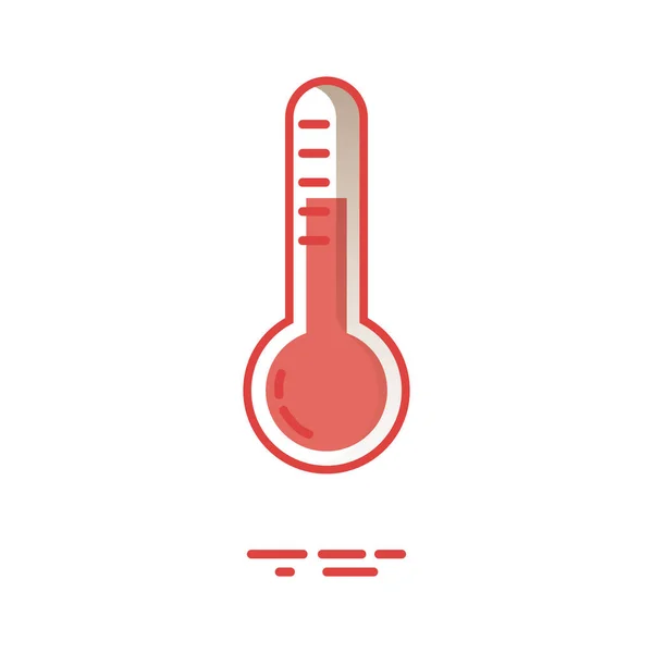 Thermometer Icoon Vectorillustratie — Stockvector