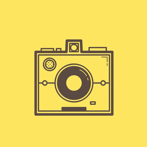 Icono Cámara Ilustración Plana Iconos Vectoriales Fotográficos Para Web — Vector de stock