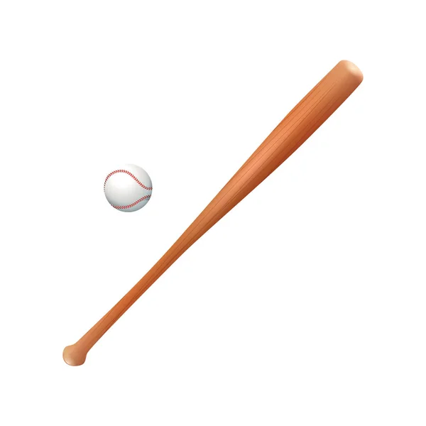 Икона Бейсбола Красочная Векторная Иллюстрация — стоковый вектор