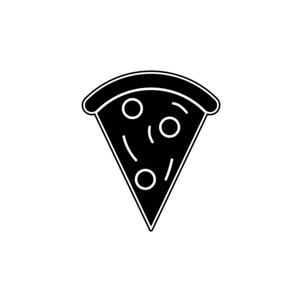 Ícone Pizza Ilustração Vetorial — Vetor de Stock