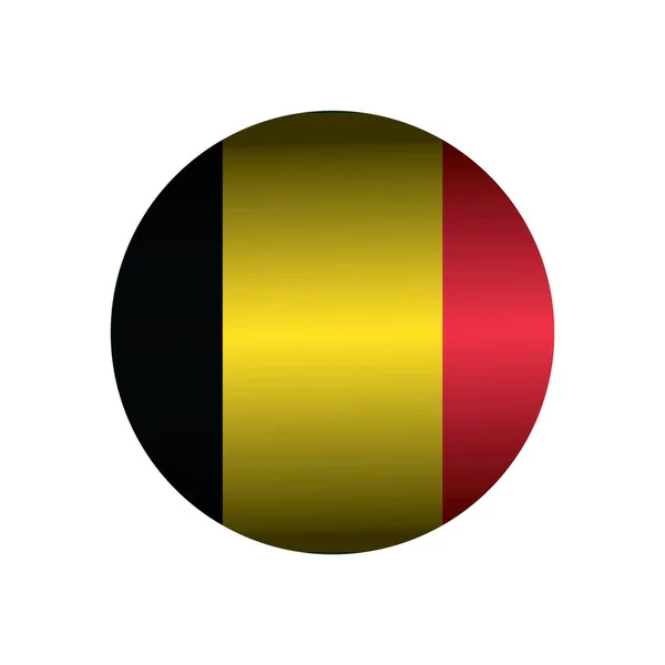 Ilustrasi Vektor Dari Tombol Belgium Flag - Stok Vektor