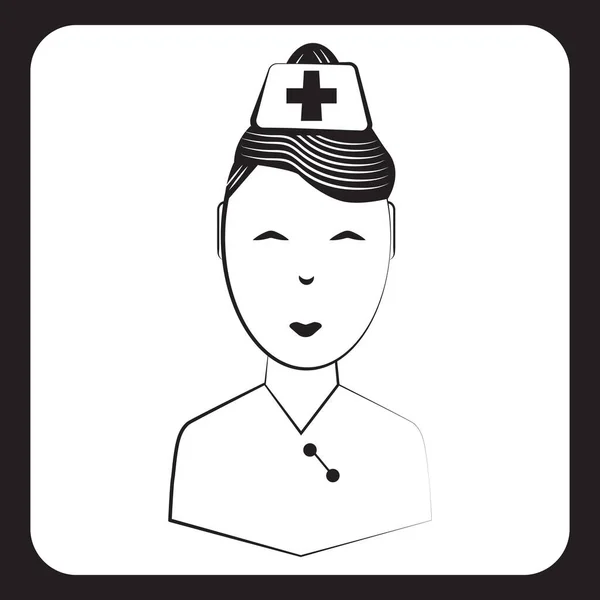 Krankenschwester Symbol Vektorillustration — Stockvektor