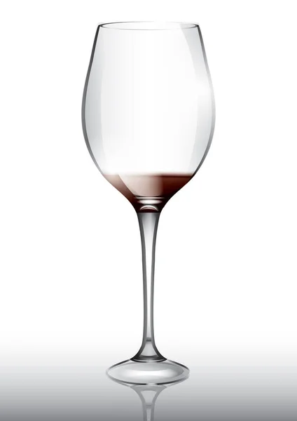 Bicchiere Vino Stilizzato Illustrazione Vettoriale — Vettoriale Stock