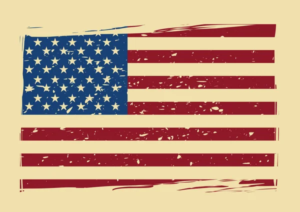 Usa Flag Vektorillustration — Stockvektor