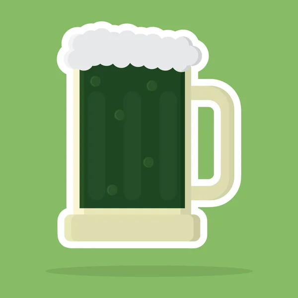 Bier Glas Vector Icoon — Stockvector