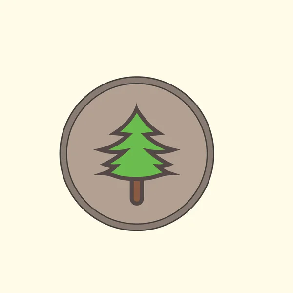 Pine Tree Icon Vector Illustration Graphic Design — Stock Vector