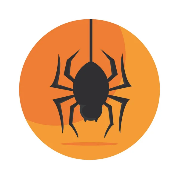 Örümcek Ağı Simgesi Vektör Illüstrasyonu — Stok Vektör