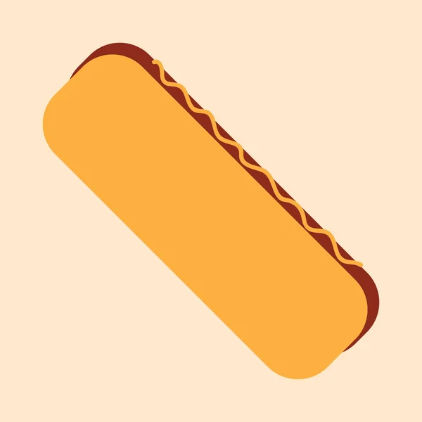 Leckerer Hotdog Vektorillustration — Stockvektor