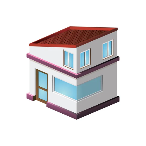 家やデザインベクトル図 — ストックベクタ