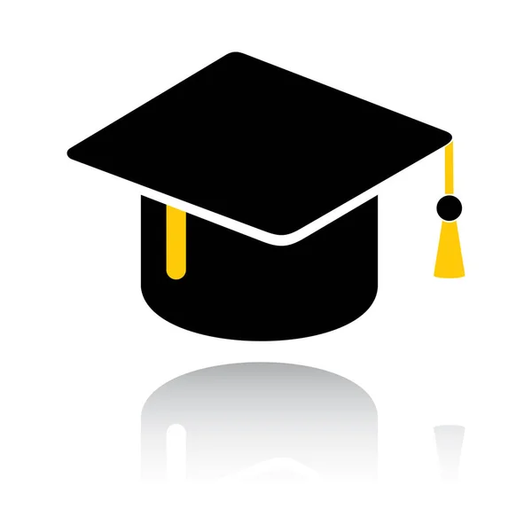 Καπέλο Αποφοίτησης Σχεδιαστική Διανυσματική Απεικόνιση — Διανυσματικό Αρχείο
