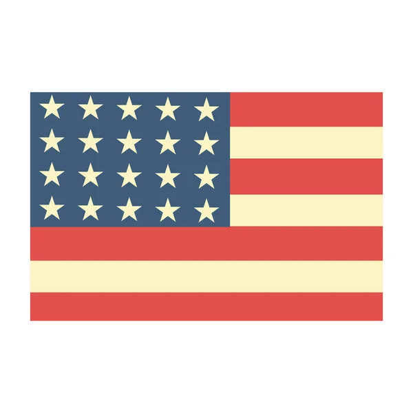 Wektor Ilustracja Flagi Narodowej Stanów Zjednoczonych Ameryki — Wektor stockowy