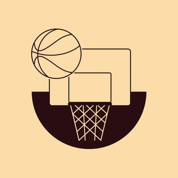 Basket Ball Design Sportif Illustration Vectorielle Eps10 Graphique — Image vectorielle