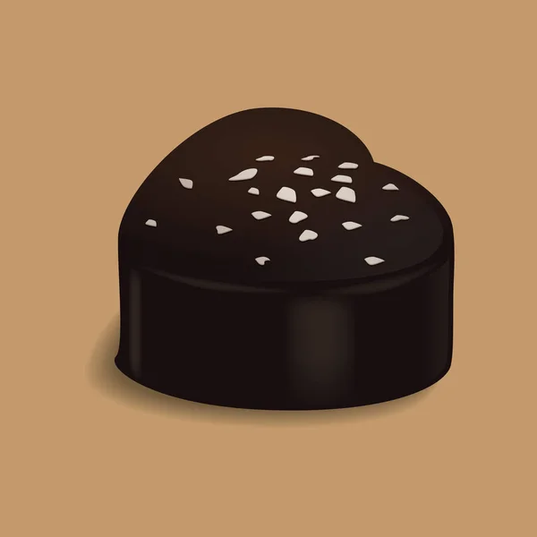 Vektorová Ilustrace Čokoládového Dortu — Stockový vektor