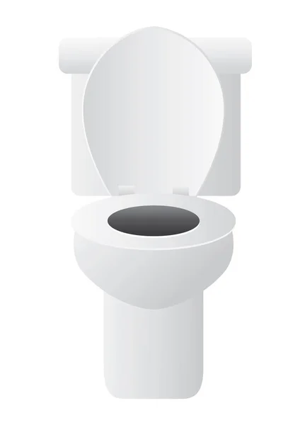 Toilet Plat Pictogram Vector Illustratie — Stockvector