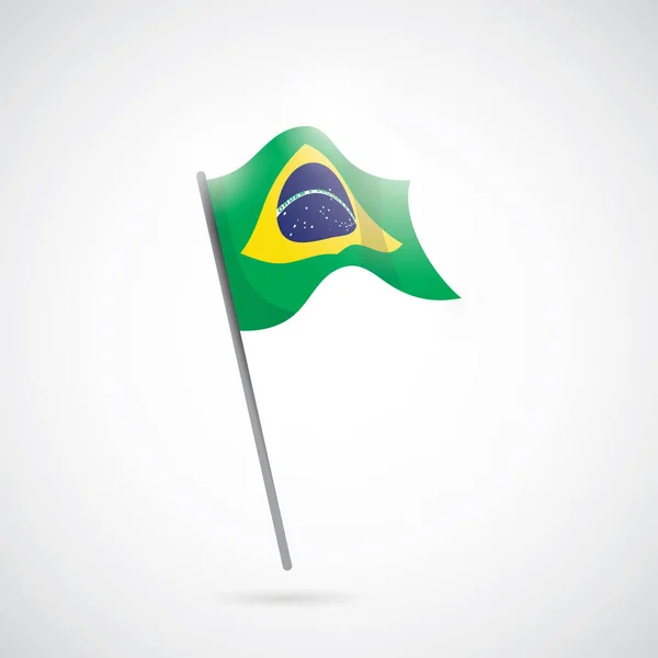 Bandera Brasil Ilustración Vectorial — Vector de stock