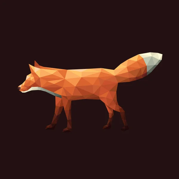 Fox Ilustración Vectorial Estilizada — Vector de stock