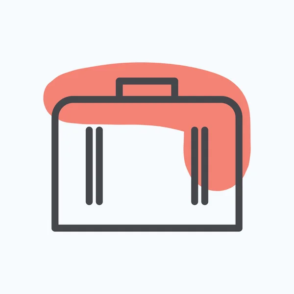 Suitcase Stylized Vector Illustration — Stock Vector