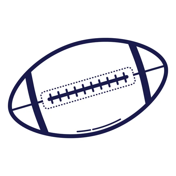 Ilustração Vetorial Uma Bola Rugby —  Vetores de Stock