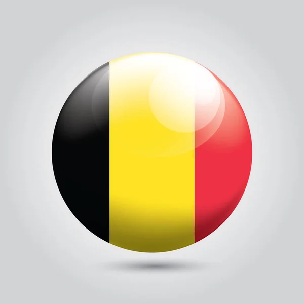 Vector Ilustración Bandera Bélgica — Vector de stock