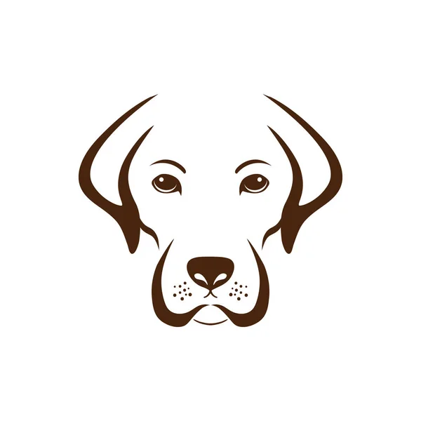 Conception Simple Chien Illustration Vectorielle Conception — Image vectorielle