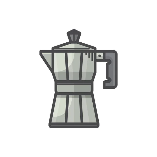 Máquina Café Ícone Vetor Ilustração — Vetor de Stock