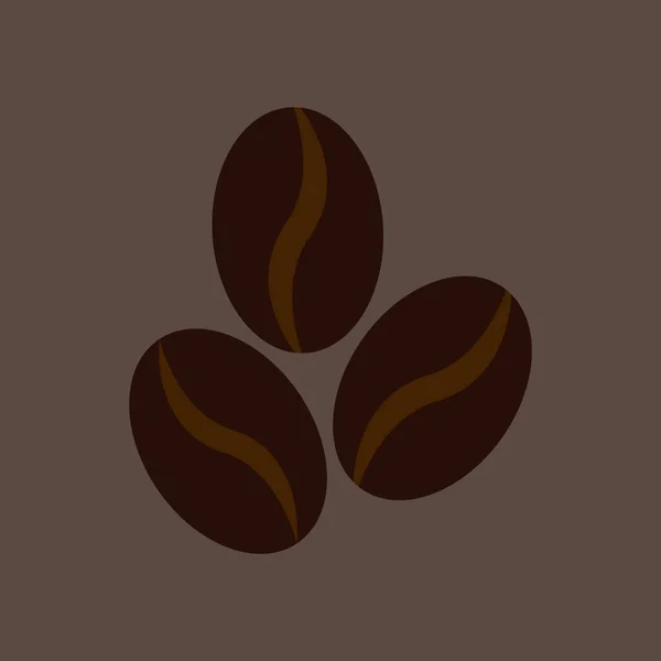Kaffeebohnen Symbol Vektor Illustration Design — Stockvektor