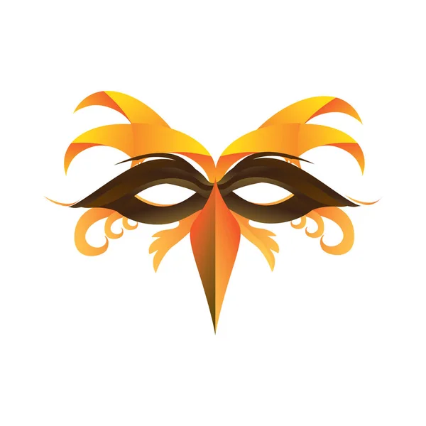 Máscara Carnaval Ilustración Vectorial — Vector de stock