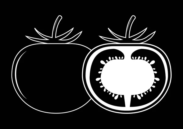 Vector Illustration Tomato Icon — Stock Vector