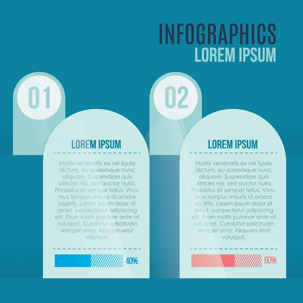Info Graphic Template Vector Illustration — Stock Vector