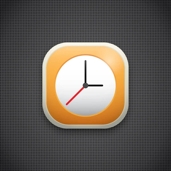 Иконка Часов Черном Фоне — стоковый вектор
