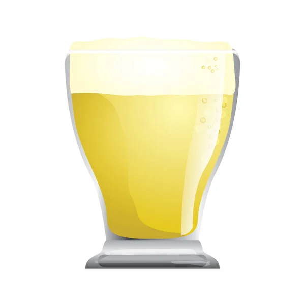 Beer Glass Design Vector Illustration — Stock Vector