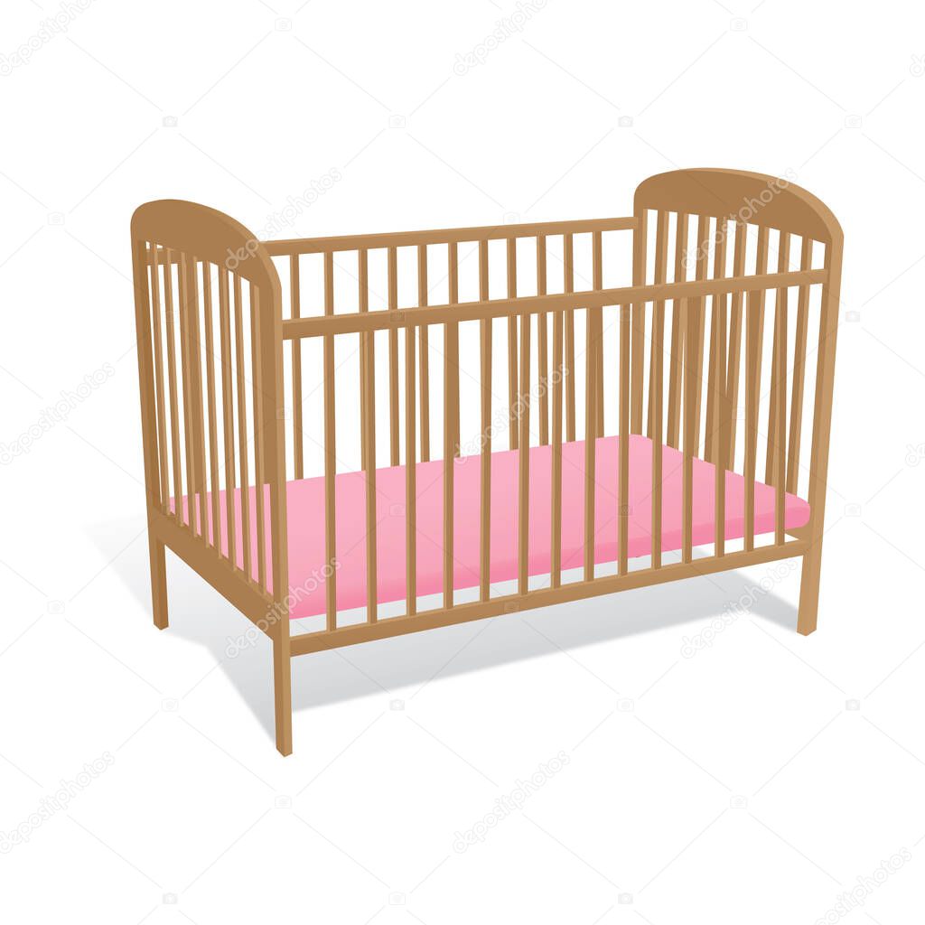 baby cot, design vector illustration