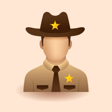 Düz stil şapkalı adam beyaz arka planda izole edilmiş. vektör illüstrasyonu