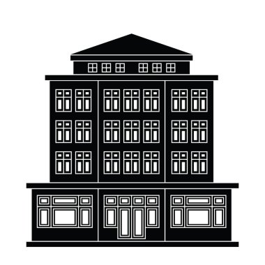 Bir şehir binasının vektör görüntüsü