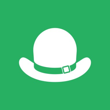  şapka düz simge, vektör illüstrasyonu