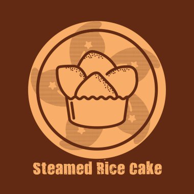 Bej arkaplan vektör illüstrasyonu üzerinde fırın tasarımı