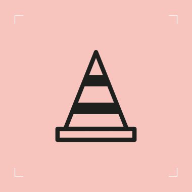 Trafik konisi, vektör çizimi