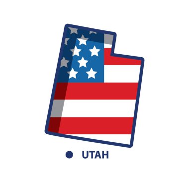 Amerika Birleşik Devletleri bayrağının vektör illüstrasyonu