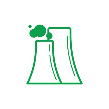 Endüstriyel fabrikanın vektör çizimi