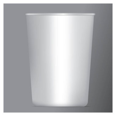 boş beyaz teneke kutu vektör çizimi