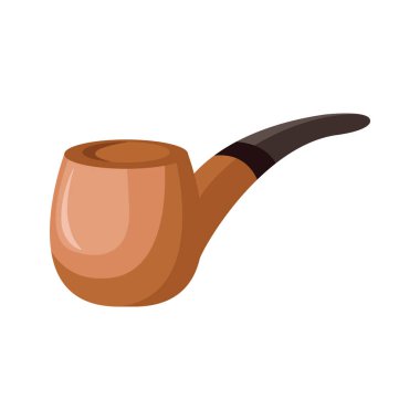 Sigara içme çubuğu simgesi, vektör illüstrasyonu