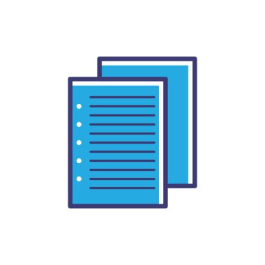 belge simgesi vektör illüstrasyonu