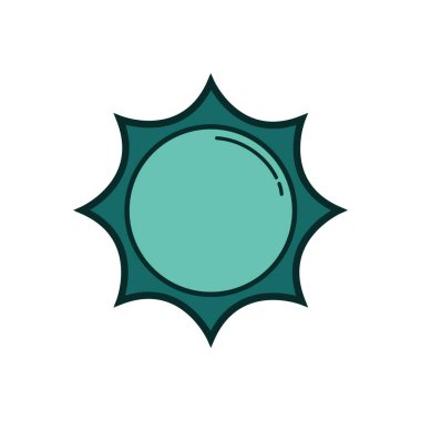 Bulut simgesi vektör illüstrasyon grafik tasarımı etiketi