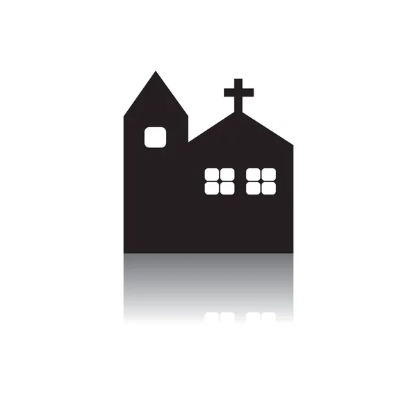 Iglesia Diseño Vector Ilustración — Vector de stock